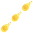 thumbnail image 4 of QualitChoice Silicone Spoon Rest Heat Resistant Teabag Tidy Holder Cooking Dish Home Yellow 3Set, 4 of 6