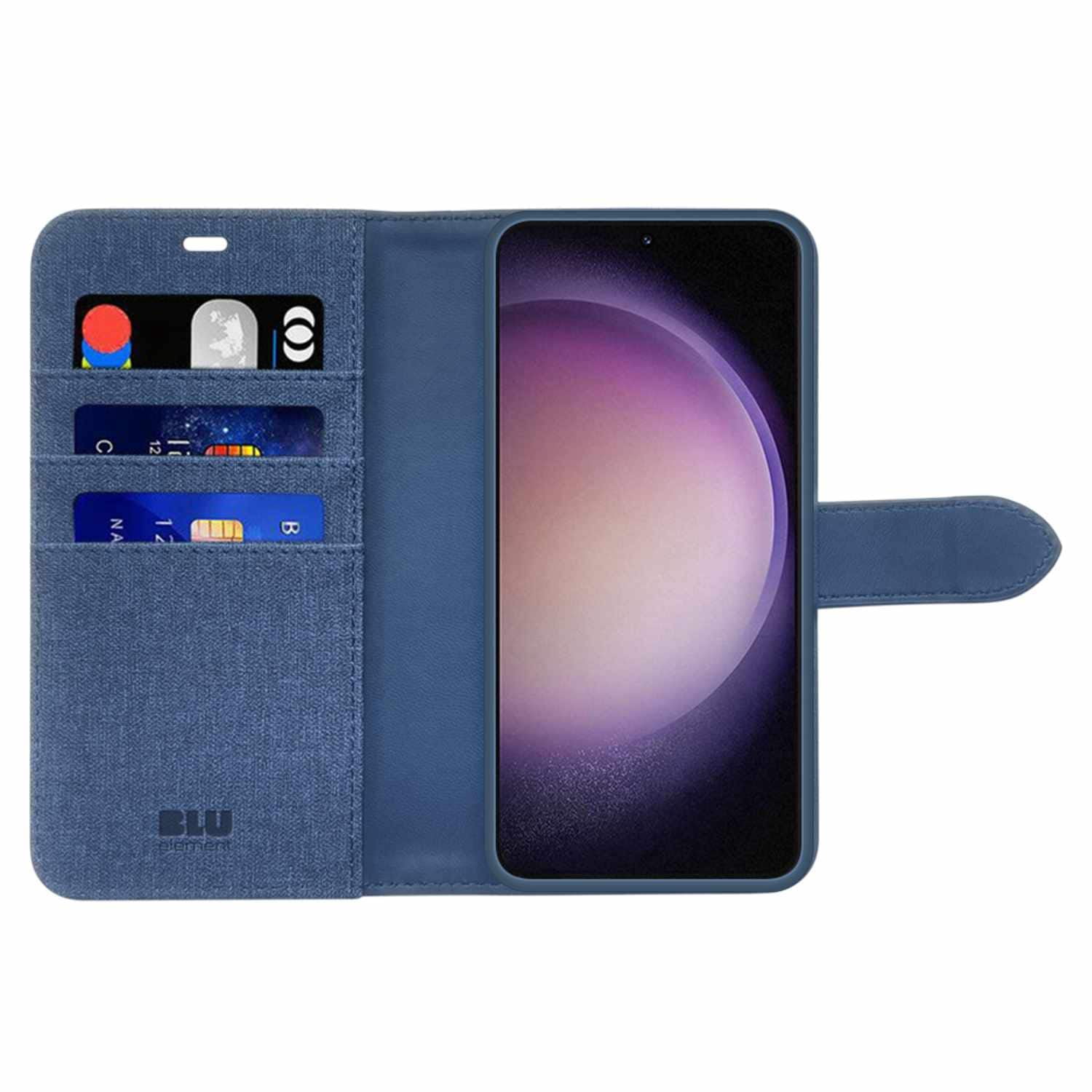 Blu Element Folio 2 in 1 Case with MagSafe Lazuli Blue for iPhone 16e/15/14/13