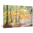 thumbnail image 1 of Art mural paysage en métal Design Art Forêt d'automne colorée, 1 of 1