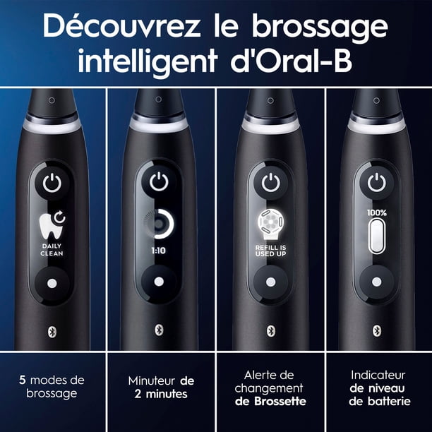 Oral-B iO Series 6 Electric Toothbrush with Brush Head, Black Lava