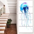 thumbnail image 1 of Grande Méduse Bleu Clair - Impression sur Toile d'Art Animalier, 1 of 3