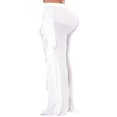 thumbnail image 3 of Women Beach Mesh Ruffles Sheer Wide Leg Pants Loose Bikini Cover Up, 3 of 4