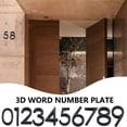 thumbnail image 4 of Chendee Glossy 3D House Number Door Plate Sign Outdoor Hotel Room Number Black,5, 4 of 4