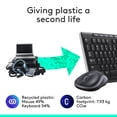 thumbnail image 4 of Logitech Wireless Keyboard and Mouse Combo for Windows, 2.4 GHz Wireless, Compact Mouse, 8 Multimedia and Shortcut Keys, 2-Year Battery Life, for PC, Laptop - Black, 4 of 9