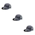 thumbnail image 2 of Baohd Male 3D Embroidery Snap-back Hat Fashionable Adjustable Strap Sun Protection Breathable Comfortable grey 3Set, 2 of 6