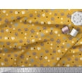 thumbnail image 2 of Soimoi Gold Rayon Fabric Paw Dog Decor Fabric Printed Yard 56 Inch Wide, 2 of 3