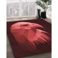 thumbnail image 3 of Ahgly Company Tapis Rectangulaire Lavable en Machine Intérieur Rouge Brique, 8 Pieds x 12 Pieds, 3 of 7