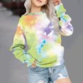 thumbnail image 2 of Yuyuzo Chandails en Molleton pour Filles Col Rond Manches Longues Décontracté Confortable Bloc de Couleur Pull d'Automne, 2 of 5