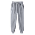 thumbnail image 1 of Yuyuzo Plus Size Sweatpants for Women Thick Workout Jogging Pants Elastic Waist Drawstring Solid Color Trackpants, 1 of 2