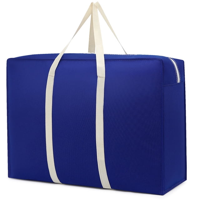 SSZMDLB Large Storage Bag, Large Storage Bag, Moving and Packing Bag, Heavy Duty Luggage Bag, for Blankets, Clothes, Bedding, Seasonal Storage, Travel, Camping, Foldable, Space Saving
