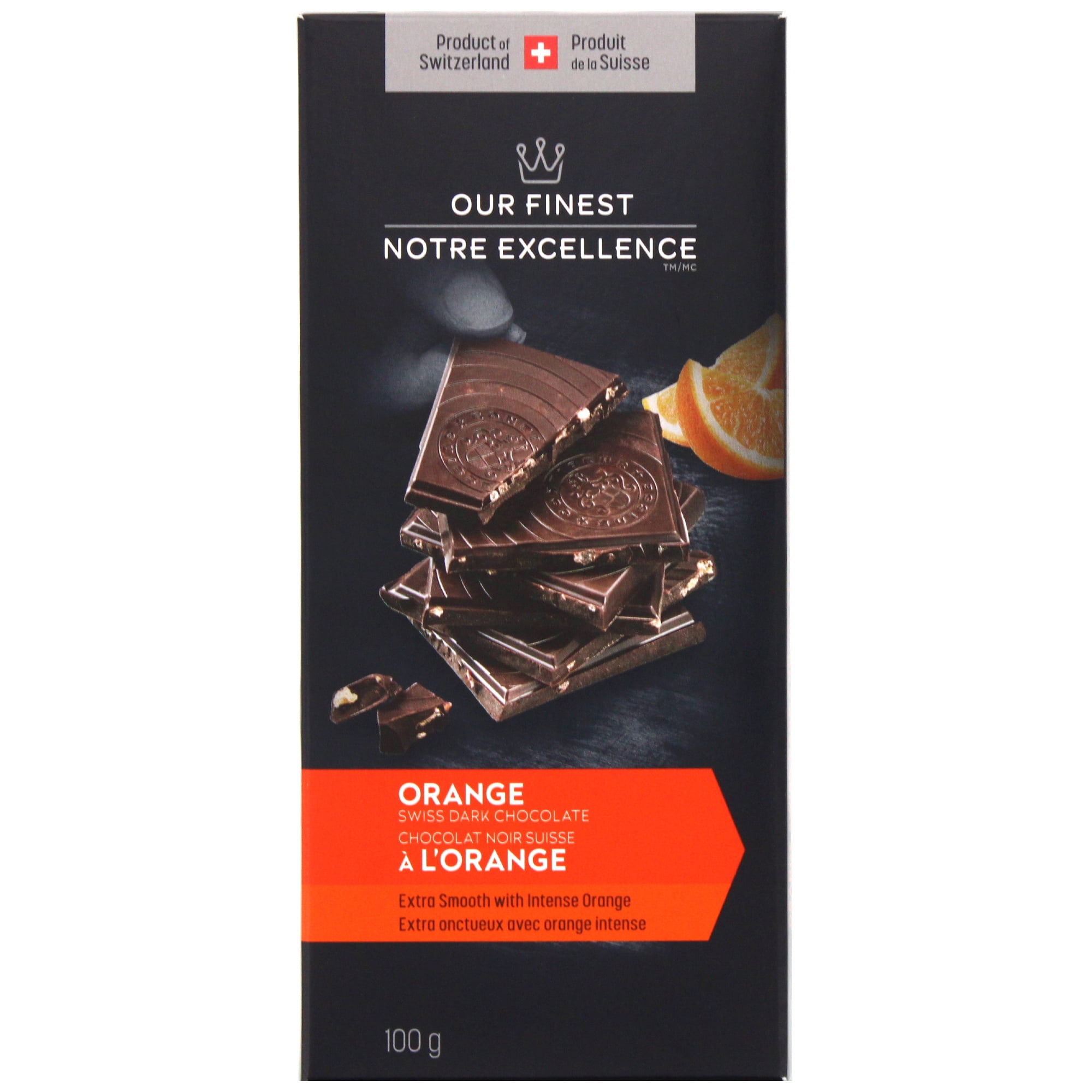 Our Finest Swiss Dark Chocolate bar, Orange