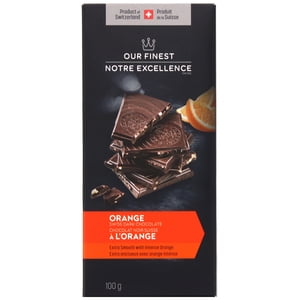 Our Finest Swiss Dark Chocolate bar, Orange