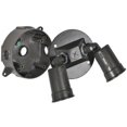 thumbnail image 1 of Hubbell Electrical LCR23N2-BR Round Double Floodlight Holder Kit- Bronze, 1 of 3
