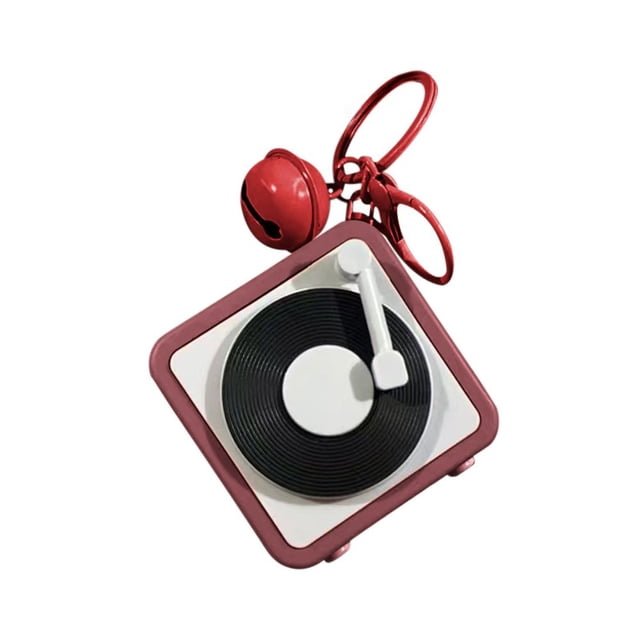 Feltree Mini Retro Cassette Recorder Keychain with Voice Recorder, Functional Nostalgic Pendant for Music Lovers, Vintage-Style Conversation Starter