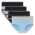 thumbnail image 1 of Women's High Absorbency Period Cotton Underwear Heavy Flow Leakproof Panties Reusable Postpartum Panties(Plus Size 4 Pack), 1 of 7