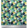 thumbnail image 1 of Soimoi Cotton Jersey Fabric Check & Toucan Bird Decor Fabric Printed Yard 58 Inch Wide, 1 of 4