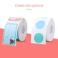 thumbnail image 2 of Labymos Thermal Label Paper for D101 Label Printer Barcode Price Size Name Blank Labels Waterproof Tear Resistant 24x40mm 160sheets/roll for Home Organizer Supermarket Store Catering, 2 of 7