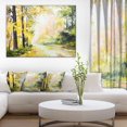 thumbnail image 1 of Impression sur toile « Road In Colorful Forest » Design Art, 1 of 3