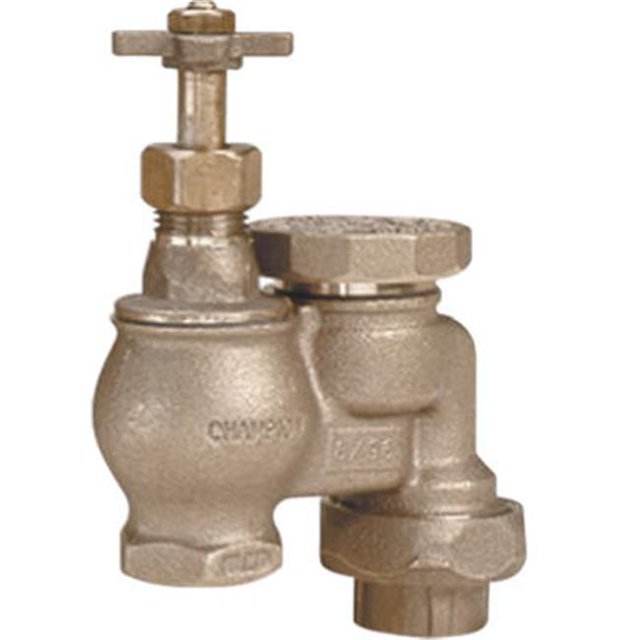 Champion Irrigation 466-075Y Valve Anti-Siphon en Laiton à Commande Manuelle de 0,75 Po