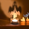 thumbnail image 2 of Halloween Decorations Indoor Wooden Ghost Candle With Shadow Effect For Living Room And Home Use 1 Piece, 2 of 3