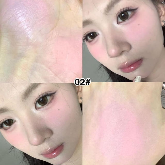 HERORANGE Liquid Blush Cheek Natural Contouring Brightening Pink Liquid Blush With Brush Facial