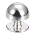 thumbnail image 4 of Unique Bargains 8x5mm Screw Back Rivets Solid Round Head Leather Studs Silver Tone 20 Pack, 4 of 5