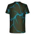 thumbnail image 4 of Qertyioot Hommes Imprimer Manches Courtes Col Rond T-shirt Mode Décontracté Manches Courtes Dégagement, 4 of 5