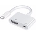 thumbnail image 1 of SURJDE [Apple MFi Certified] Lightning to HDMI Adapter for iPhone to TV, iPhone to HDMI Adapter 1080P Digital AV Adapter Screen Connector Cable with Charging Port for iPhone iPad to HDTV/Proje, 1 of 7