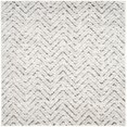 thumbnail image 1 of Safavieh Adirondack Collection ADR104N Ivory and Charcoal Vintage Geometric Square Area Rug (6' Square), 1 of 5