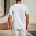thumbnail image 2 of Besolor T-Shirt d'Été pour Homme à Manches Courtes, Col Rond Classique, T-Shirts Décontractés, Couleur Unie, Hauts Basiques, 2 of 5