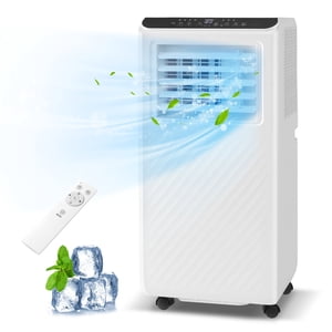 Gymax 8000 BTU portatif Air Conditionneur 3 en 1 Plancher AC Unité avec ventilateur & Déshumidificateur silencieux Air Refroidissement