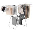 thumbnail image 1 of VEVOR 2-Tier Foldable Clothes Drying Rack with Sock Clips & 21 Drying Rods White, 1 of 9