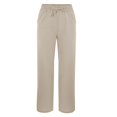 thumbnail image 4 of Women's Casual Linen Pants - High Waist with Side Pockets - Spring/Summer Long Pants, 4 of 4