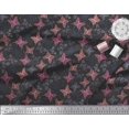 thumbnail image 2 of Soimoi Rayon Fabric Dot & Butterfly Printed Craft Fabric by The Yard 56 Inch Wide, 2 of 3