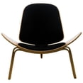 thumbnail image 3 of Chaise de salon shell Plata Décor Import en noir, 3 of 3