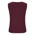 thumbnail image 4 of Timegard Camisoles pour Femmes Col en V Froncé devant Croisé Confortable Chic Décontracté Sans Manches Chemises Haut Blouse, 4 of 5