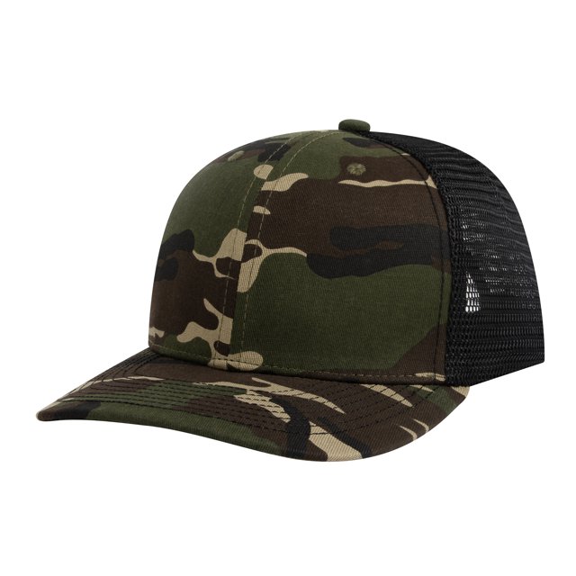 TOPTIE Mens 6 Panel Trucker Cap, Adjustable Snapback Summer Mesh Hat for Outdoor Sports