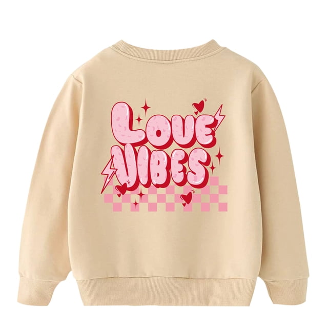 Pisexur Vêtements pour Bébé Fille Vêtements pour Garçons Mode Décontractée Unisexe Chandail en Molleton à Manches Longues Imprimé Mignon Col Rond Chandails en Molleton Chandail Hauts Vêtements pour Bébé Fille Polaire Vêtements d'Automne 3-8 Ans