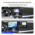 thumbnail image 4 of ZWNAV Dual 9.1 inch Screen Car Radio For Mercedes-Benz E 2-door coupe W212 2012-2014 Android 15 Multimedia Player GPS Navigation Auto DSP Stereo Host, 4 of 12