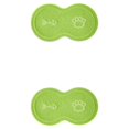 thumbnail image 4 of Maytalsory Easy To Clean Pet Mat Variety Of Styles Dog Accessory Safe And Non-toxic Green 2Set, 4 of 6