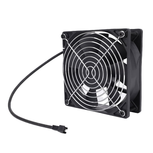 2 Wire Smoker Fan, Charcoal Grill Fan Direct Plug In 12038 IP55 Rating Wide Compatibility for Picnic Barbecue