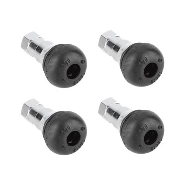 Peahefy Kit de Capuchon de Valve de Pneu en Alliage d'Aluminium 4 Pcs, Kit de Capuchon de Valve