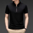thumbnail image 2 of BOBOGOJP Chemise en Coton et Lin pour Hommes Coupe Régulière Manches Courtes Chemise Décontractée, Noir m, 2 of 5