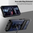 thumbnail image 4 of ORUYROP for Google Pixel 7 Case,Multi-Functional Pixel 7 Wallet Case with Card Holder,Sliding Camera Cover & Ring Holder Magnet Kickstand Protective Phone Case for Google Pixel 7 5G(2022),Blue, 4 of 7
