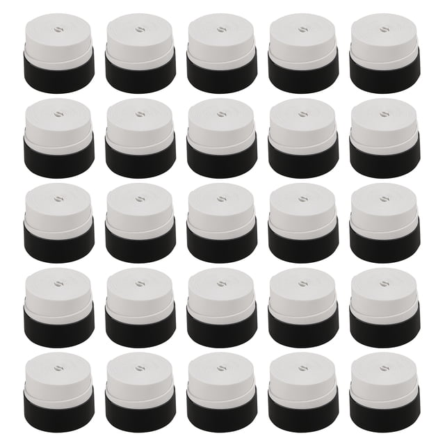 Pack of 25 Tennis Racket Grips Anti-skid Badminton Racquet Grips Vibration Overgrip Sweatband