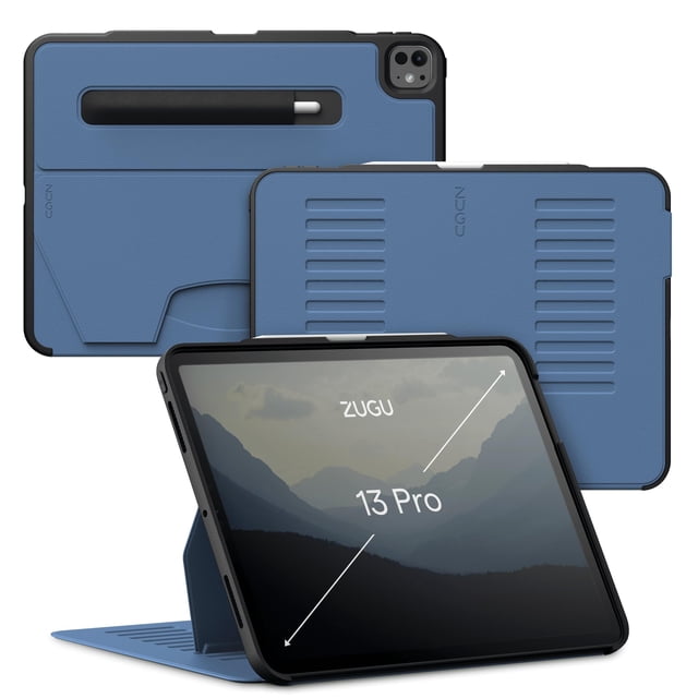 ZUGU Case for iPad Pro 13 (M4/M5) 2024/2025, Slim Protective Cover with Apple Pencil Holder, Auto Wake/Sleep, Multiple Viewing Angles, iPad Pro 13 In