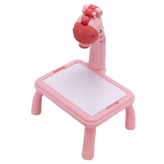 Projection Drawing Board, Imagination Educational Plastic Drawing Projector Table for Early Learning Art S Yellow,S Pink