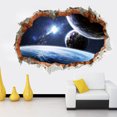 thumbnail image 2 of fastboy Sticker Wallpapers Wall Decals Interstellar Planet Broken Art Mural, 2 of 6