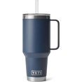 thumbnail image 3 of YETI Rambler Tasse en Paille 42 oz, Isolée sous Vide, Acier Inoxydable, Bleu Marine, 3 of 6
