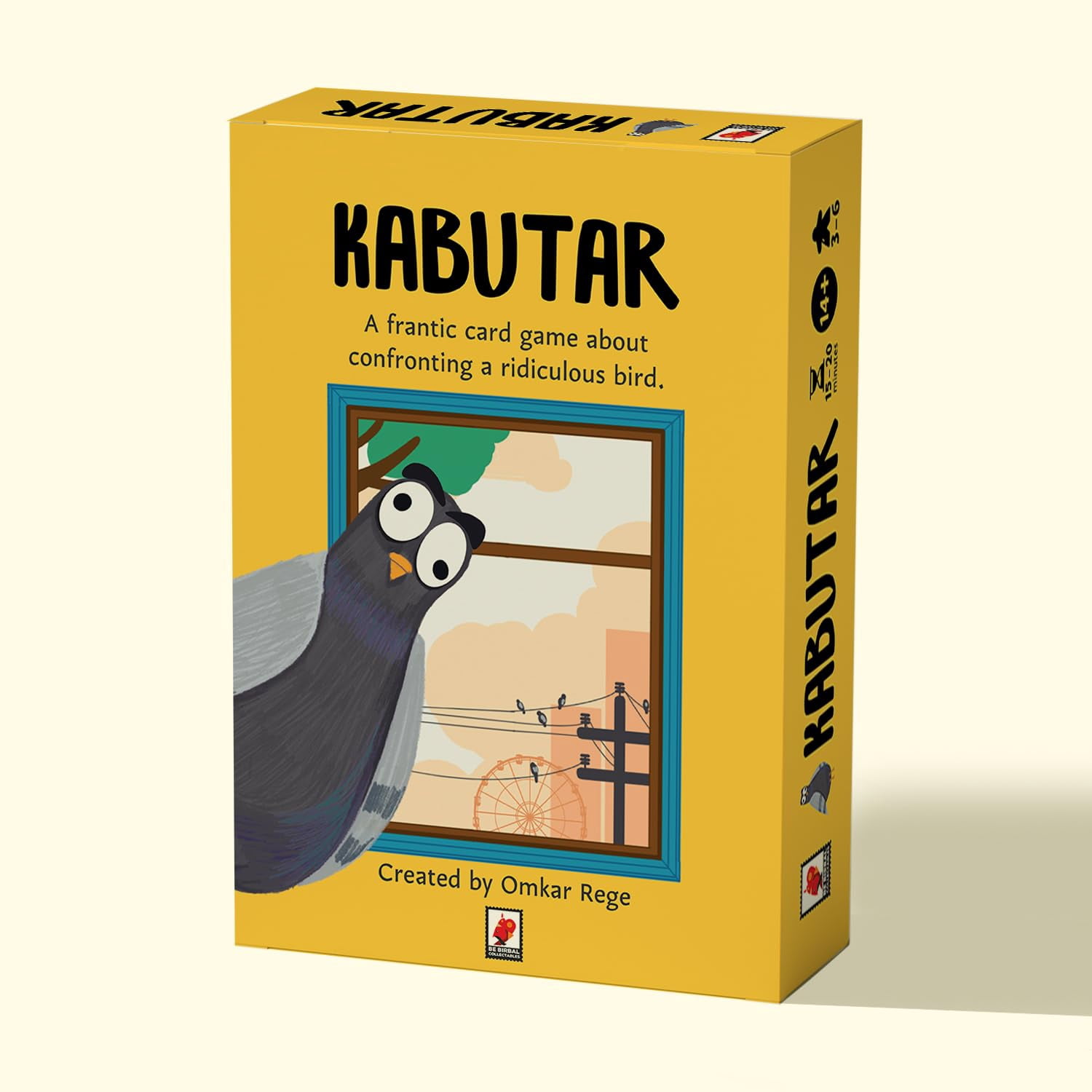 Kabutar | Quick-Playing Card Game | Fun Games For Adults | 3 To 6 Players | 15 Mins, Travel Games - Frantic, Turn-Based, Card Game About Confronting A Ridiculous Bird | Multicolour Playing Cards